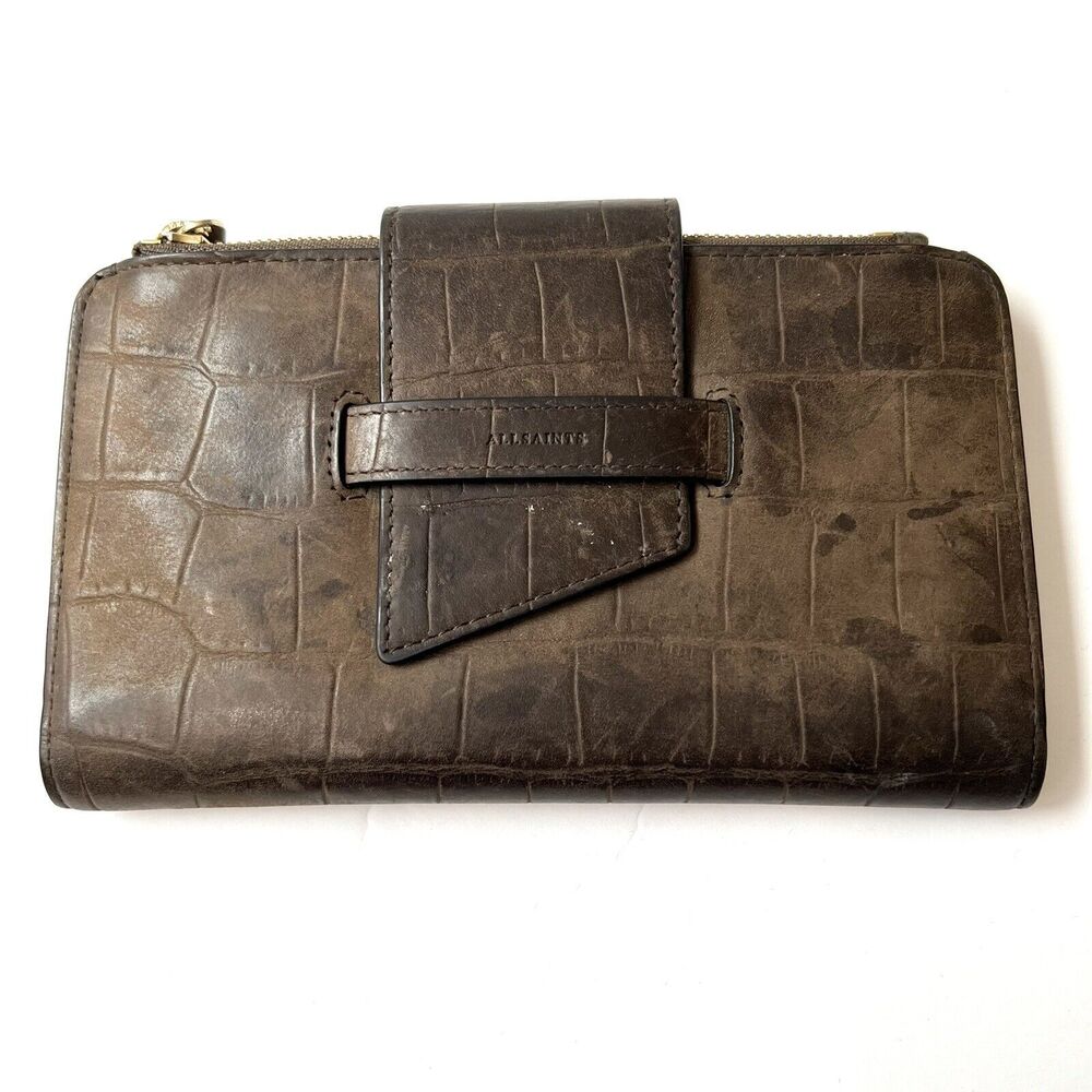 All Saints Ray Leather Wallet